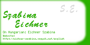 szabina eichner business card